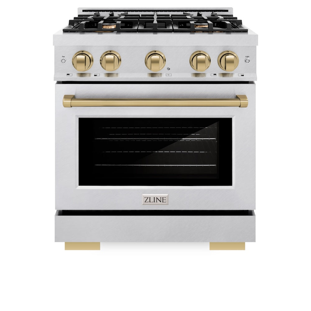 Autograph Edition 30 in. 4.2 cu. ft. Select Gas Range with 4 Burner Cooktop and Convection Gas Oven HGRSZ30CB, product image 4 of 12