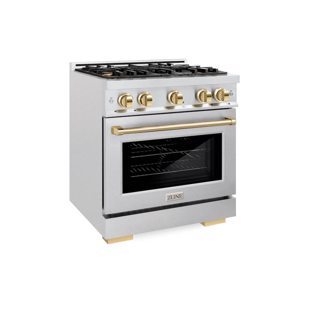 Autograph Edition 30 in. 4.2 cu. ft. Select Gas Range with 4 Burner Cooktop and Convection Gas Oven HGRSZ30G