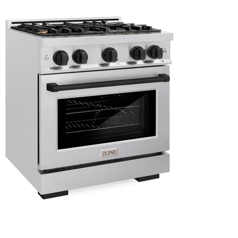Autograph Edition 30 in. 4.2 cu. ft. Select Gas Range with 4 Burner Cooktop and Convection Gas Oven HGRSZ30MB, product image 5 of 12