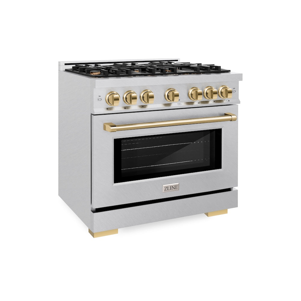 Autograph Edition 36 in. 5.2 cu. ft. Select Gas Range with 6 Burner Cooktop and Convection Gas Oven HGRSZ36G