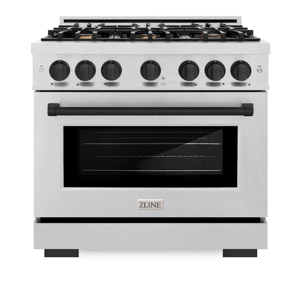 Autograph Edition 36 in. 5.2 cu. ft. Select Gas Range with 6 Burner Cooktop and Convection Gas Oven HGRSZ36MB, product image 4 of 12