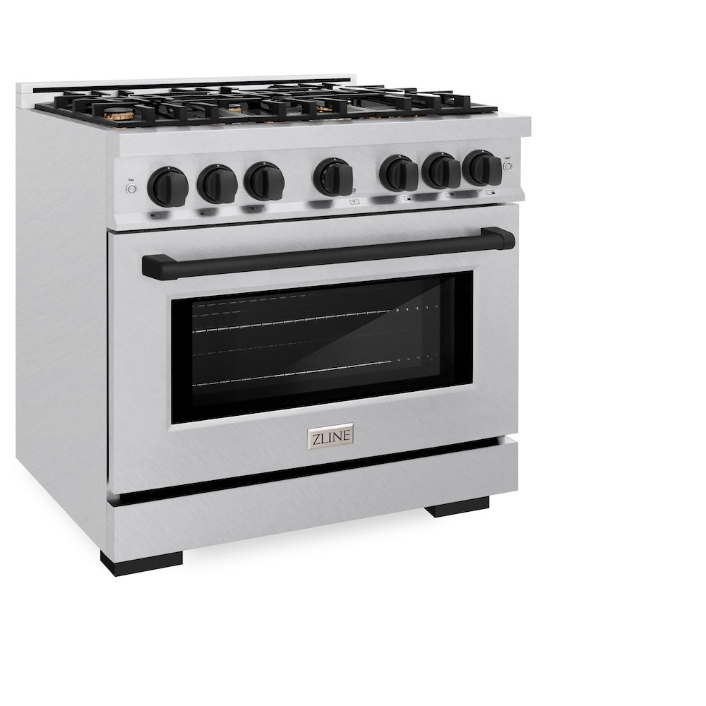 Autograph Edition 36 in. 5.2 cu. ft. Select Gas Range with 6 Burner Cooktop and Convection Gas Oven HGRSZ36MB, product image 5 of 12