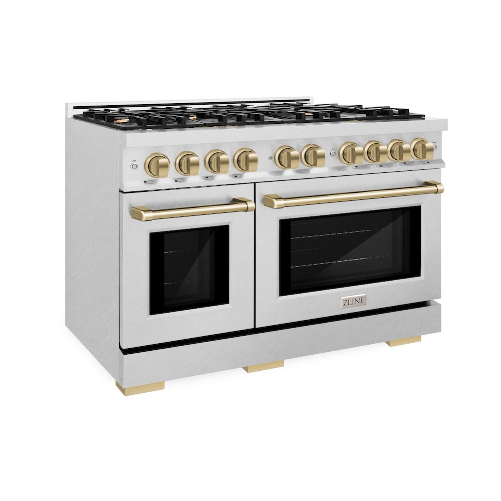 Autograph Edition 48 in. 6.7 cu. ft. Select Double Oven Gas Range with 8 Burner Cooktop HGRSZ48CB