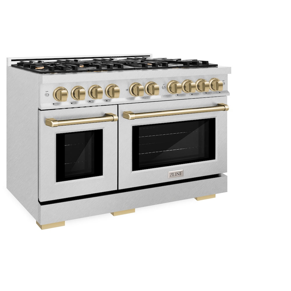 Autograph Edition 48 in. 6.7 cu. ft. Select Double Oven Gas Range with 8 Burner Cooktop HGRSZ48CB, product image 5 of 13