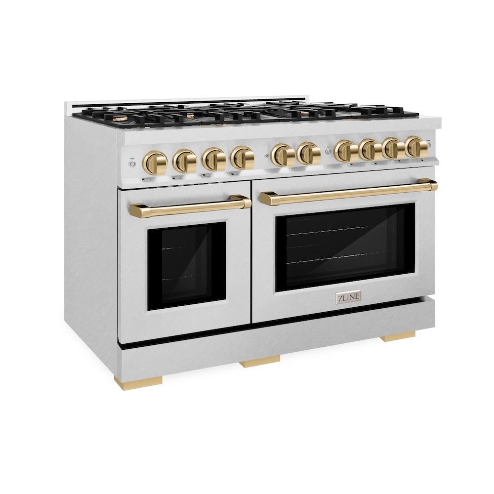 Autograph Edition 48 in. 6.7 cu. ft. Select Double Oven Gas Range with 8 Burner Cooktop HGRSZ48G