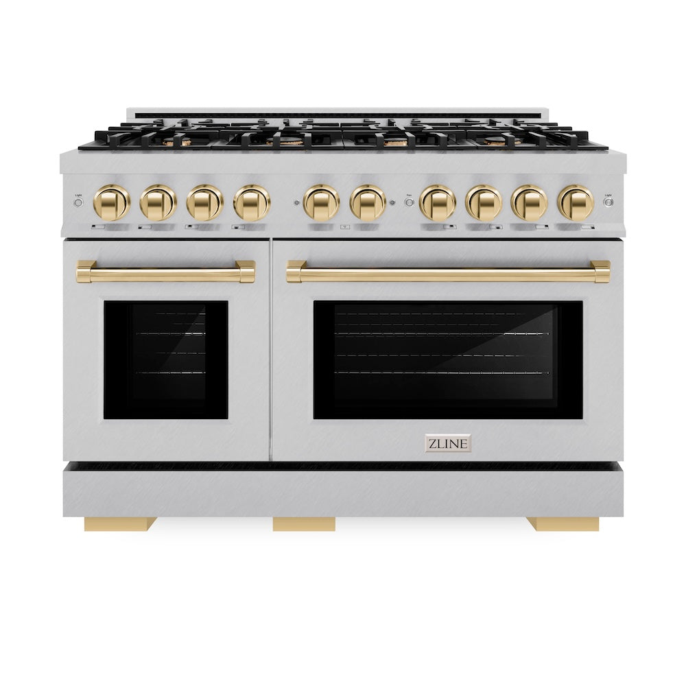 Autograph Edition 48 in. 6.7 cu. ft. Select Double Oven Gas Range with 8 Burner Cooktop HGRSZ48G, product image 4 of 13