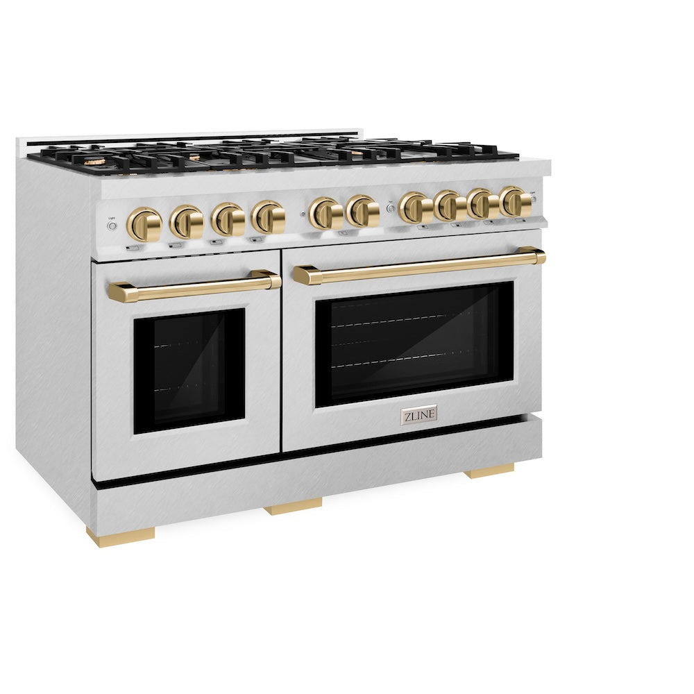 Autograph Edition 48 in. 6.7 cu. ft. Select Double Oven Gas Range with 8 Burner Cooktop HGRSZ48G, product image 5 of 13