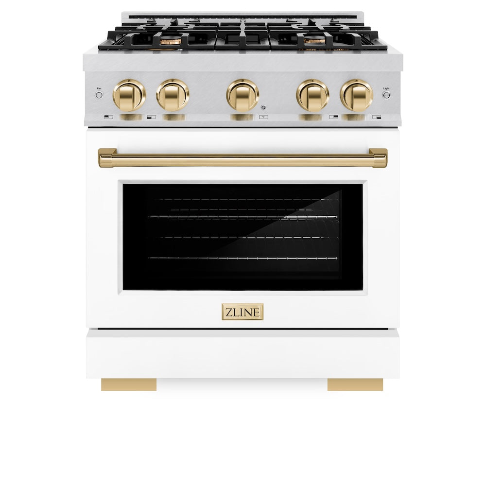 Autograph Edition 30 in. 4.2 cu. ft. Select Gas Range with 4 Burner Cooktop and Convection Gas Oven HGRSZWM30G, product image 4 of 12