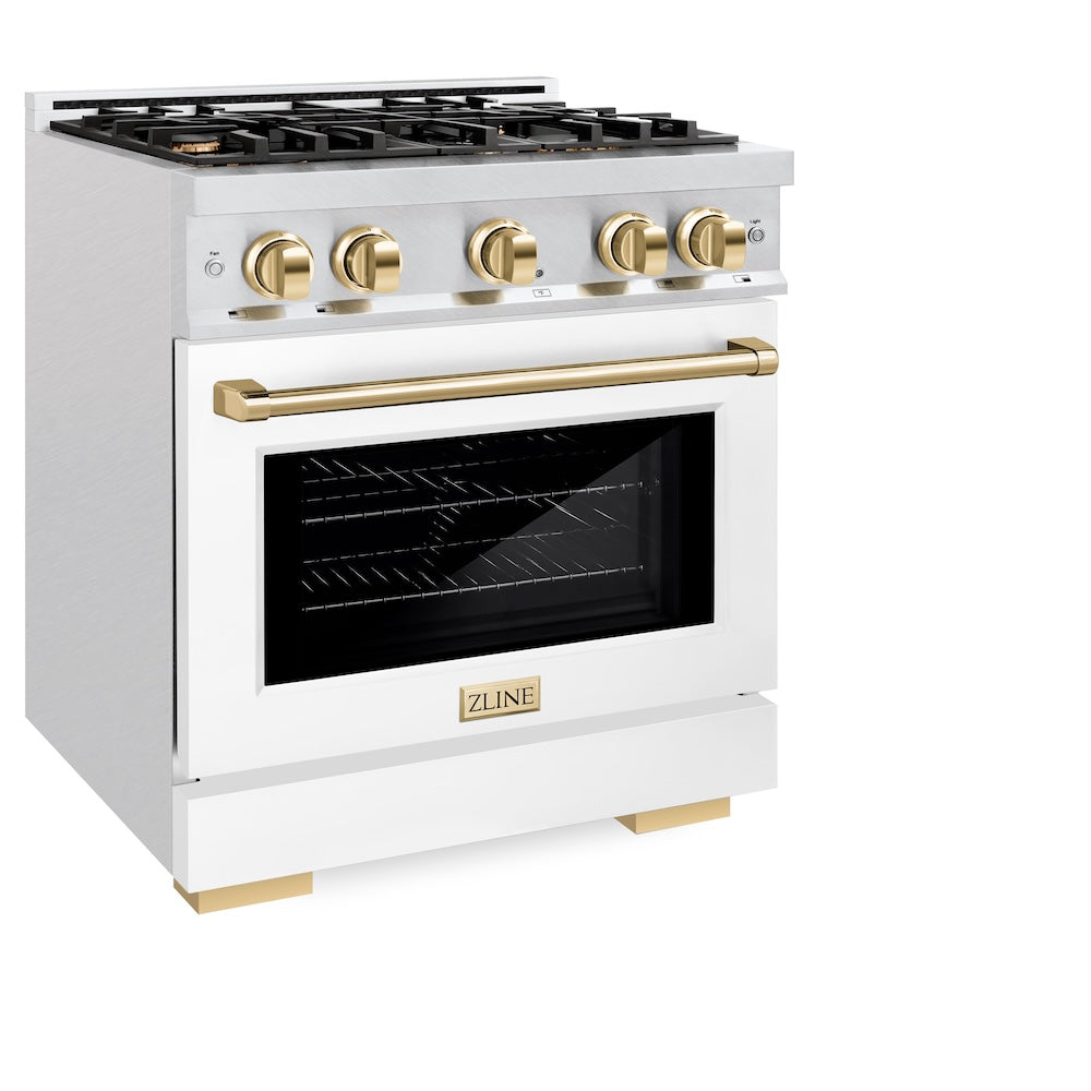 Autograph Edition 30 in. 4.2 cu. ft. Select Gas Range with 4 Burner Cooktop and Convection Gas Oven HGRSZWM30G, product image 5 of 12