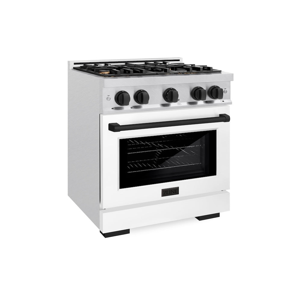 Autograph Edition 30 in. 4.2 cu. ft. Select Gas Range with 4 Burner Cooktop and Convection Gas Oven HGRSZWM30MB