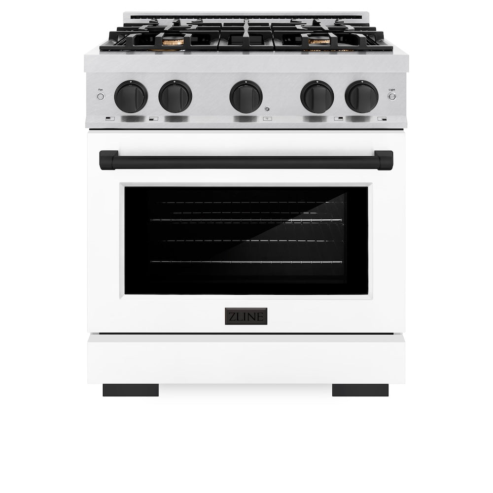 Autograph Edition 30 in. 4.2 cu. ft. Select Gas Range with 4 Burner Cooktop and Convection Gas Oven HGRSZWM30MB, product image 4 of 12