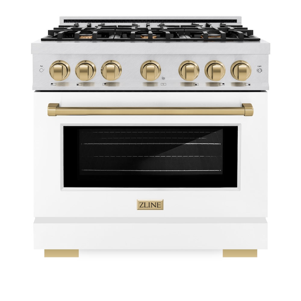 Autograph Edition 36 in. 5.2 cu. ft. Select Gas Range with 6 Burner Cooktop and Convection Gas Oven HGRSZWM36CB, product image 4 of 13