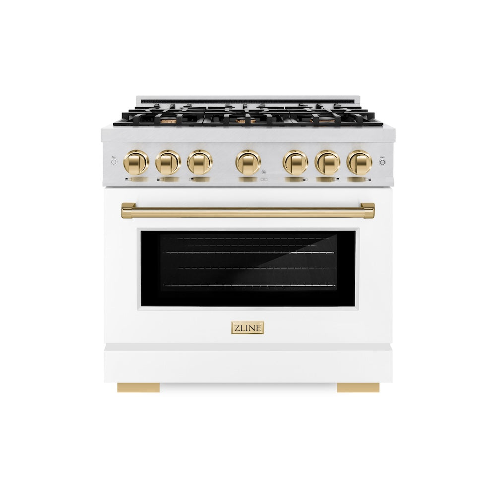 Autograph Edition 36 in. 5.2 cu. ft. Select Gas Range with 6 Burner Cooktop and Convection Gas Oven HGRSZWM36G, product image 2 of 13