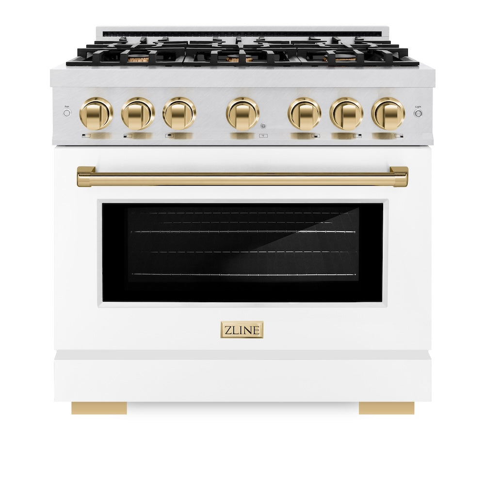 Autograph Edition 36 in. 5.2 cu. ft. Select Gas Range with 6 Burner Cooktop and Convection Gas Oven HGRSZWM36G, product image 4 of 13
