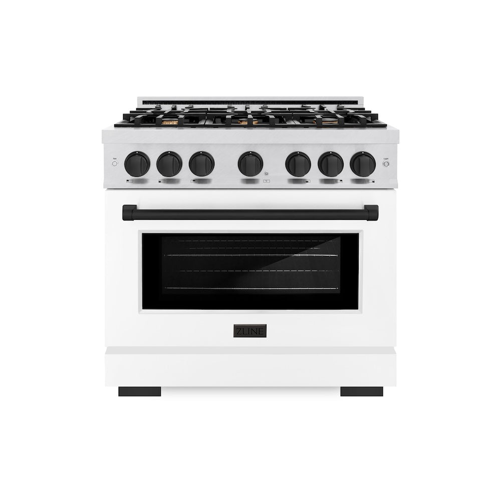 Autograph Edition 36 in. 5.2 cu. ft. Select Gas Range with 6 Burner Cooktop and Convection Gas Oven HGRSZWM36MB, product image 3 of 12
