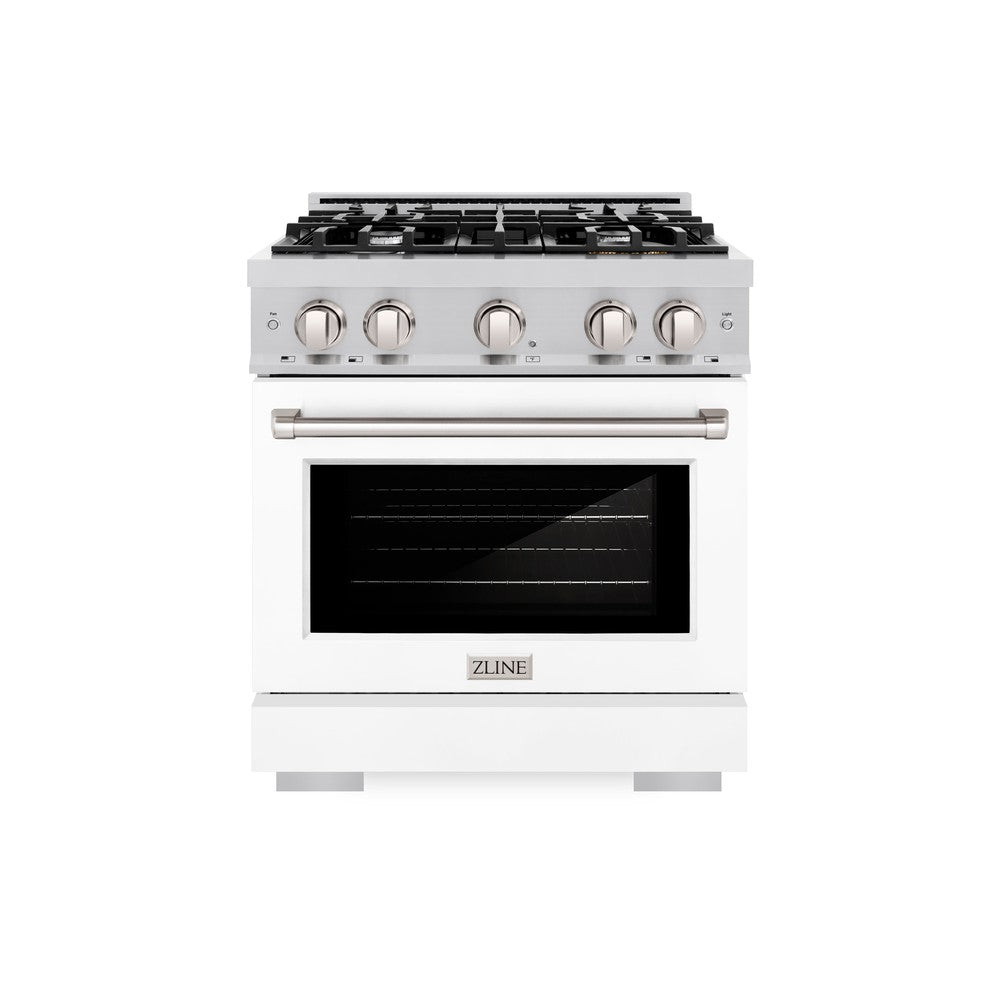 30 in. 4.2 cu. ft. Select Gas Range with 4 Burner Cooktop and Convection Gas Oven HGRWM30, product image 2 of 11