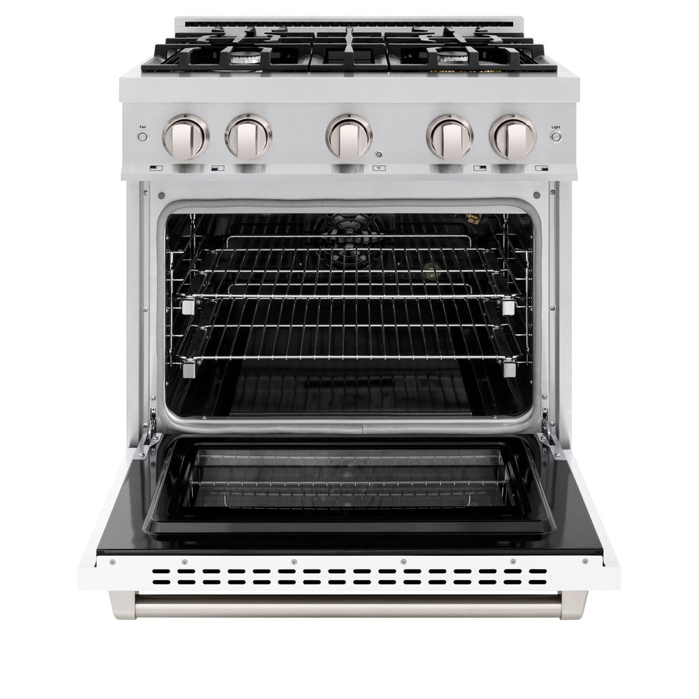 30 in. 4.2 cu. ft. Select Gas Range with 4 Burner Cooktop and Convection Gas Oven HGRWM30, product image 6 of 11