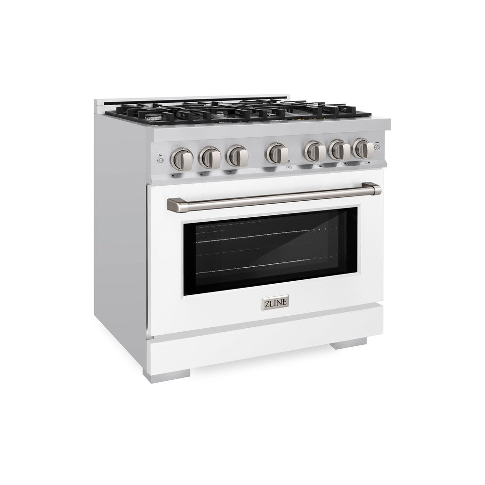 36 in. 5.2 cu. ft. Select Gas Range with 6 Burner Cooktop and Convection Gas Oven HGRWM36