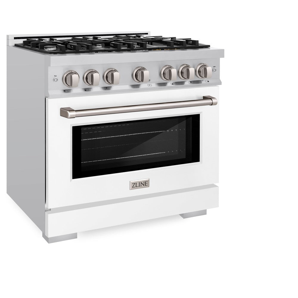 36 in. 5.2 cu. ft. Select Gas Range with 6 Burner Cooktop and Convection Gas Oven HGRWM36, product image 3 of 12