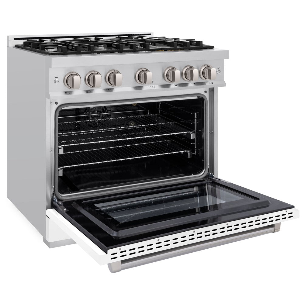 36 in. 5.2 cu. ft. Select Gas Range with 6 Burner Cooktop and Convection Gas Oven HGRWM36, product image 4 of 12