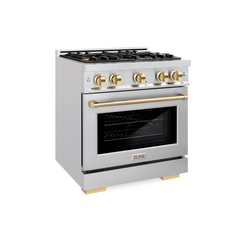 Autograph Edition 30 in. 4.2 cu. ft. Select Gas Range with 4 Burner Cooktop and Convection Gas Oven HGRZ30G