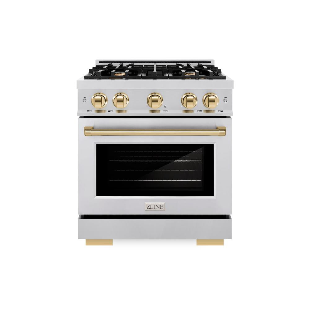 Autograph Edition 30 in. 4.2 cu. ft. Select Gas Range with 4 Burner Cooktop and Convection Gas Oven HGRZ30G, product image 2 of 11