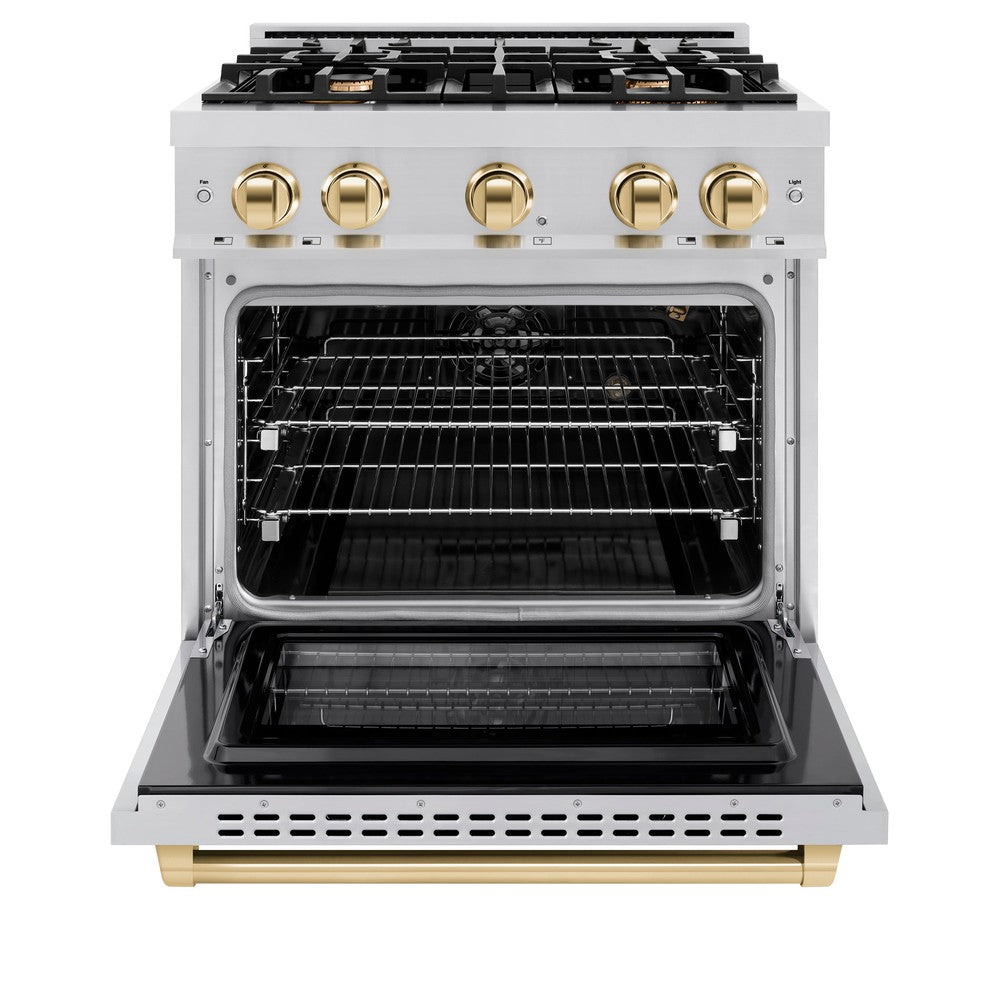 Autograph Edition 30 in. 4.2 cu. ft. Select Gas Range with 4 Burner Cooktop and Convection Gas Oven HGRZ30G, product image 4 of 11