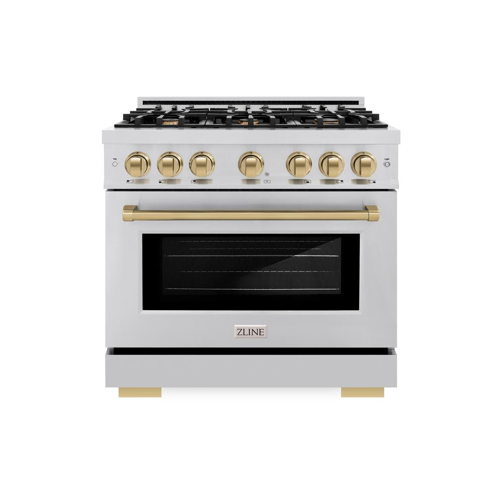 Autograph Edition 36 in. 5.2 cu. ft. Select Gas Range with 6 Burner Cooktop and Convection Gas Oven HGRZ36CB, product image 2 of 12