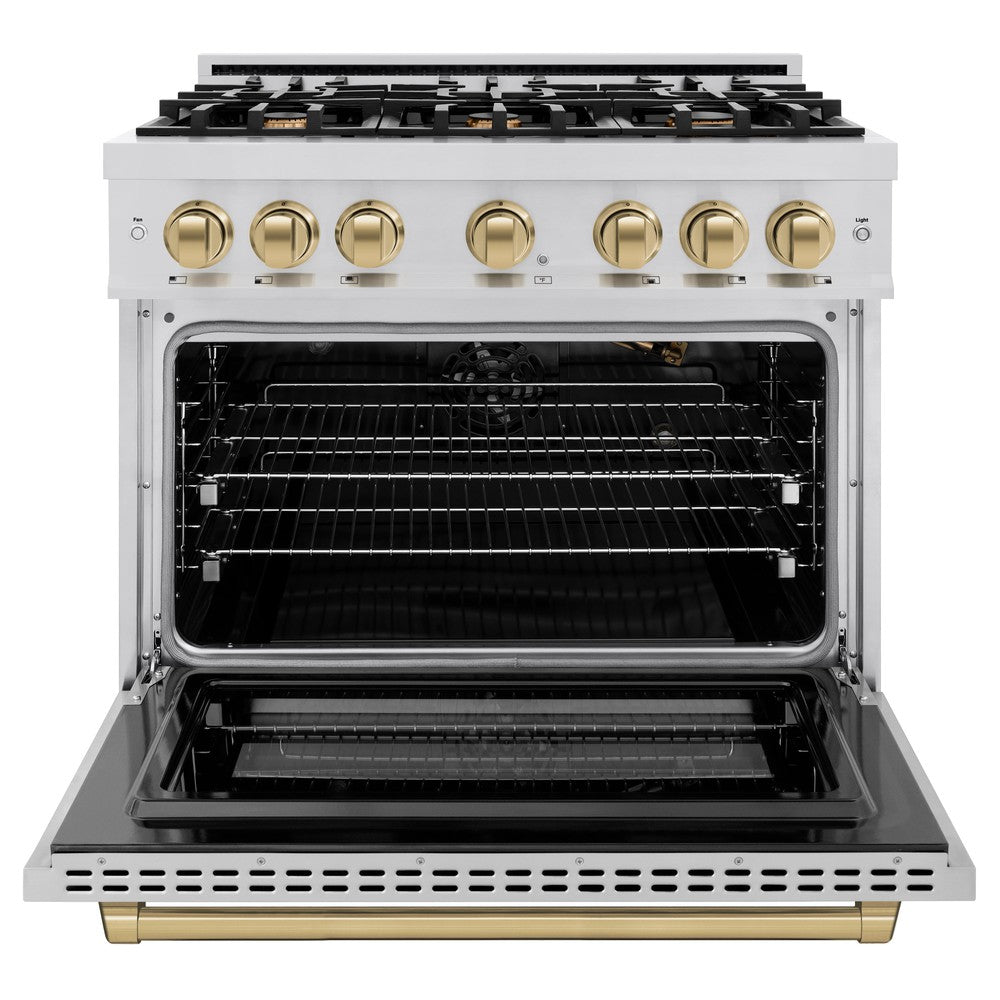 Autograph Edition 36 in. 5.2 cu. ft. Select Gas Range with 6 Burner Cooktop and Convection Gas Oven HGRZ36CB, product image 4 of 12
