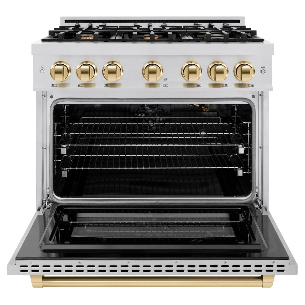 Autograph Edition 36 in. 5.2 cu. ft. Select Gas Range with 6 Burner Cooktop and Convection Gas Oven HGRZ36G, product image 4 of 12