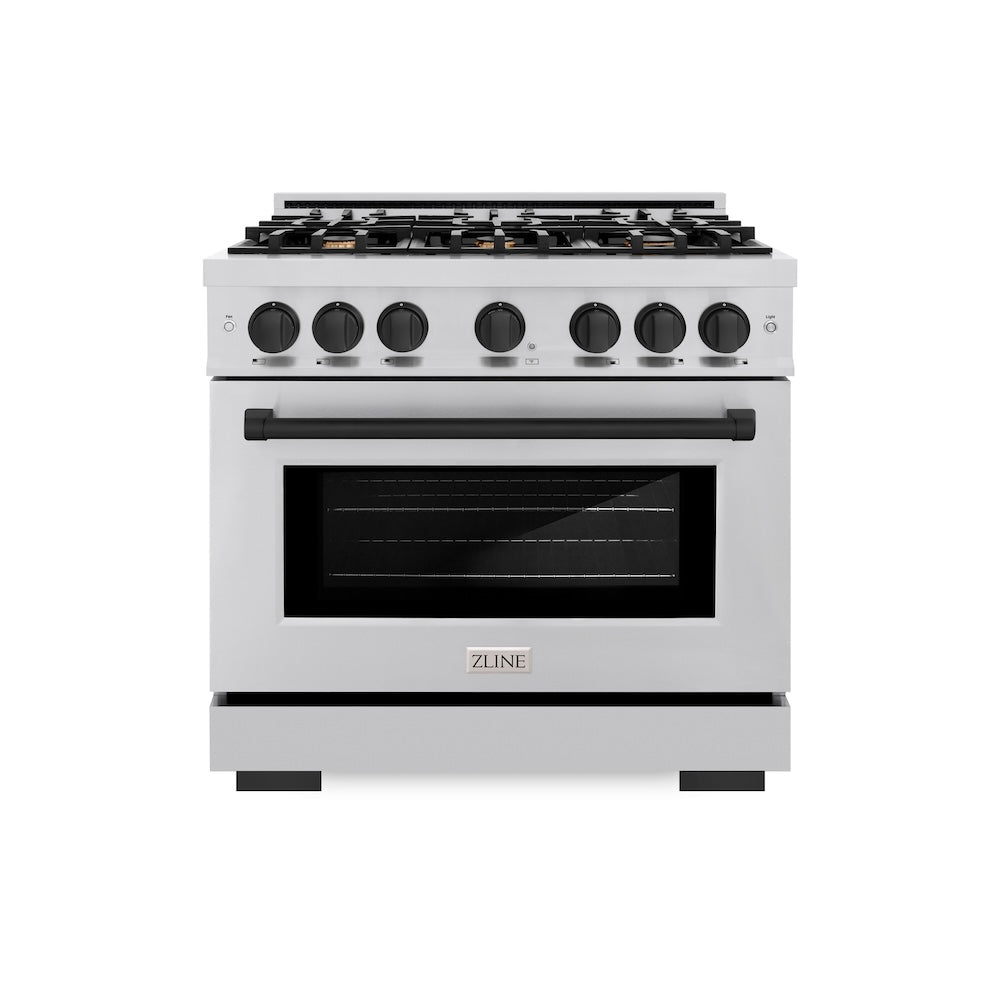Autograph Edition 36 in. 5.2 cu. ft. Select Gas Range with 6 Burner Cooktop and Convection Gas Oven HGRZ36MB, product image 2 of 12