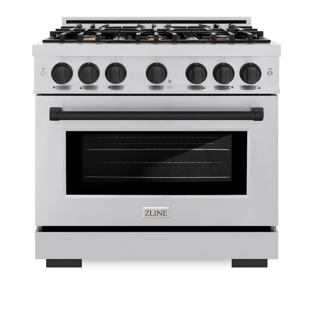 Autograph Edition 36 in. 5.2 cu. ft. Select Gas Range with 6 Burner Cooktop and Convection Gas Oven HGRZ36MB, product image 3 of 12