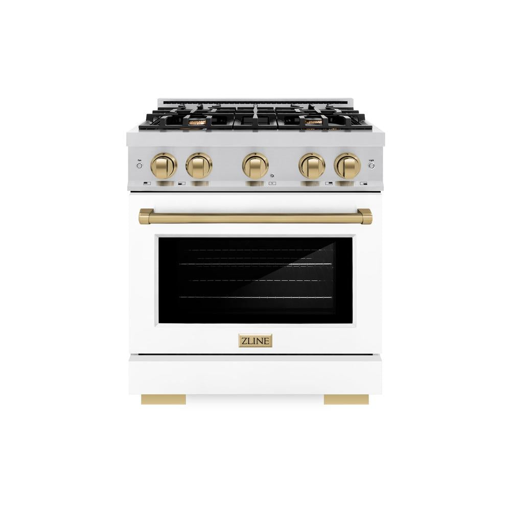 Autograph Edition 30 in. 4.2 cu. ft. Select Gas Range with 4 Burner Cooktop and Convection Gas Oven HGRZWM30CB, product image 2 of 11