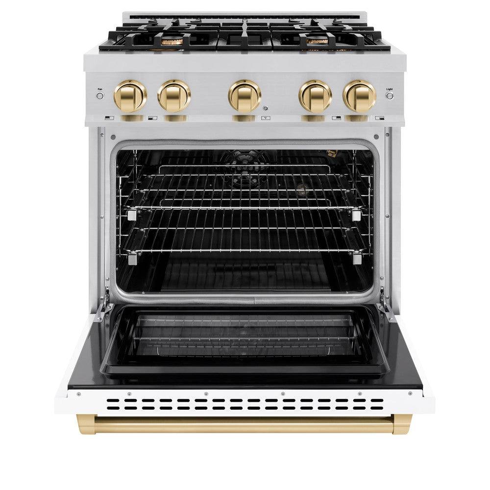 Autograph Edition 30 in. 4.2 cu. ft. Select Gas Range with 4 Burner Cooktop and Convection Gas Oven HGRZWM30G, product image 5 of 11