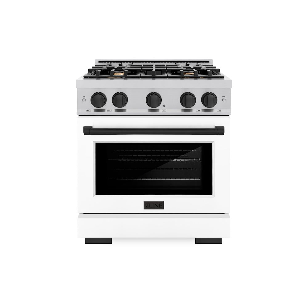 Autograph Edition 30 in. 4.2 cu. ft. Select Gas Range with 4 Burner Cooktop and Convection Gas Oven HGRZWM30MB, product image 2 of 11
