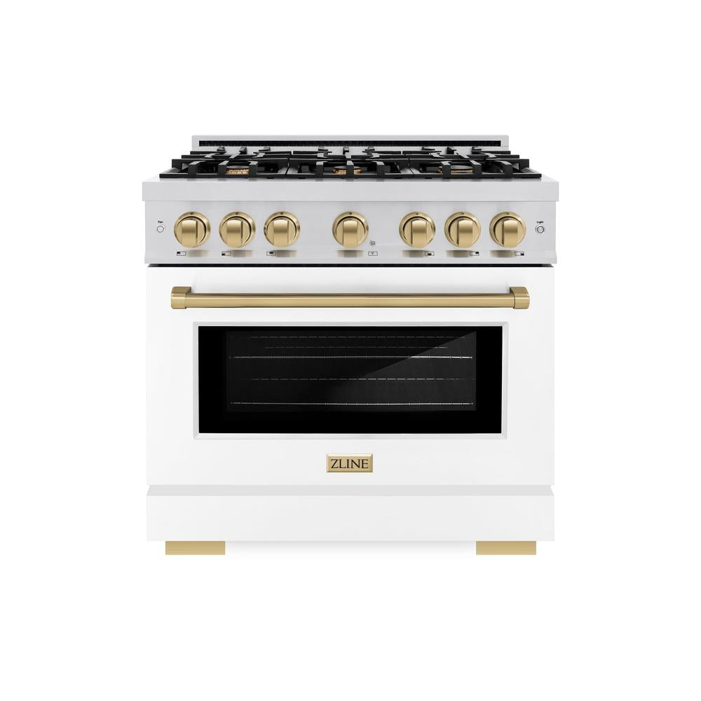 Autograph Edition 36 in. 5.2 cu. ft. Select Gas Range with 6 Burner Cooktop and Convection Gas Oven HGRZWM36CB, product image 2 of 12
