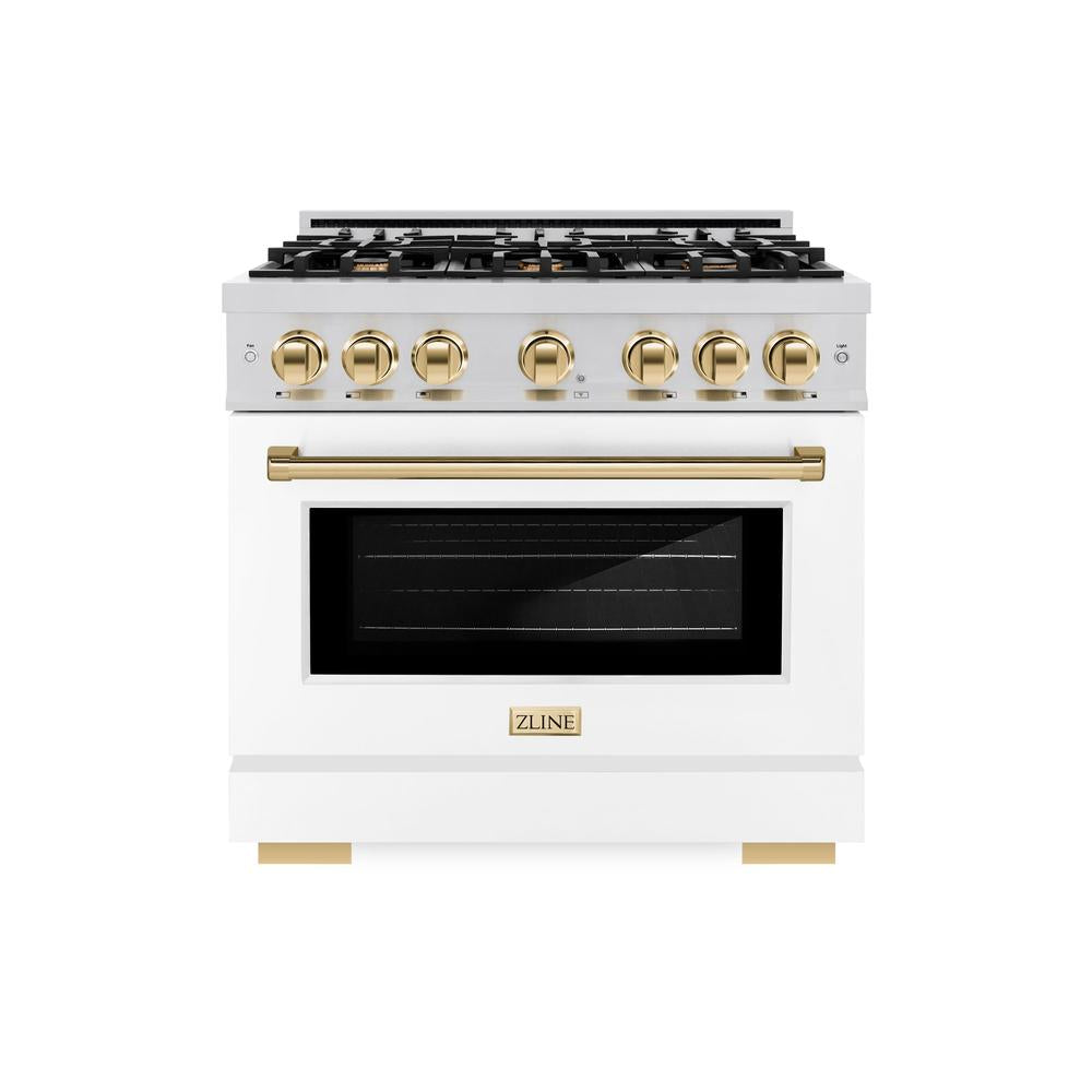 Autograph Edition 36 in. 5.2 cu. ft. Select Gas Range with 6 Burner Cooktop and Convection Gas Oven HGRZWM36G, product image 2 of 12