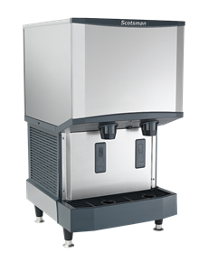 500 lb Countertop Water & Nugget Ice Dispenser - 25 lb Storage, Cup Fill, Push-Button Dispensing, 11 HID525WB1