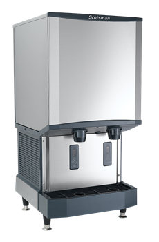 500 lb Countertop Water & Nugget Ice Dispenser - 40 lb Storage, Cup Fill, Touch-Free Dispensing, 115 HID540W1