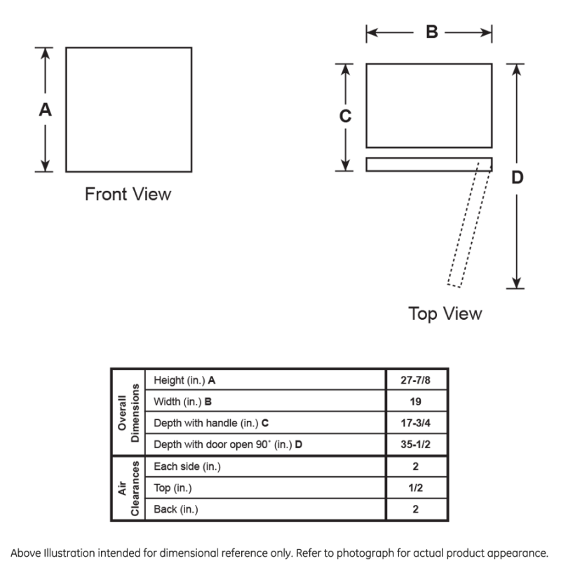 Energy Star® 2.7 Cu. Ft. Compact Refrigerator HME03GGMBB
