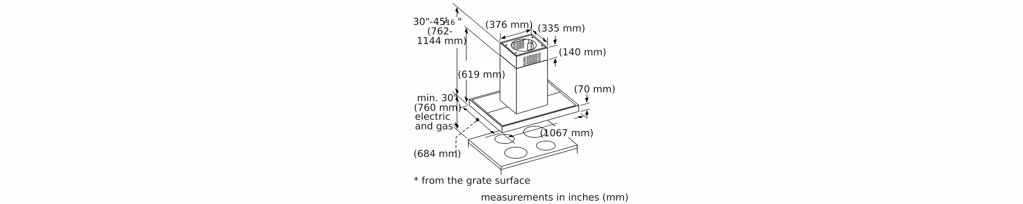 Masterpiece® Island Hood 42'' HMIB42WS