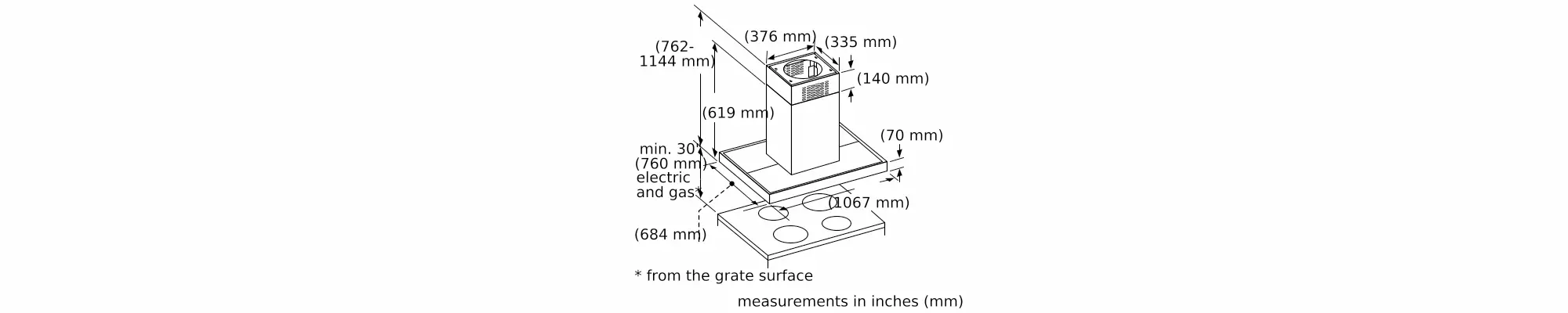 Masterpiece® Island Hood 42'' HMIB42WS