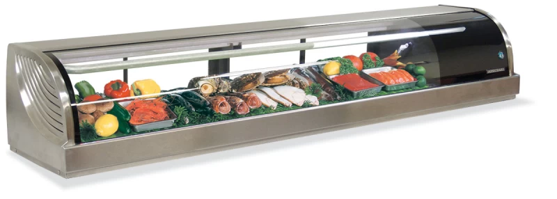 HNC-210BA-R-SLH, Refrigerator, Right Side Condenser Display Case, Half Glass DoorsTitle HNC210BARSLH