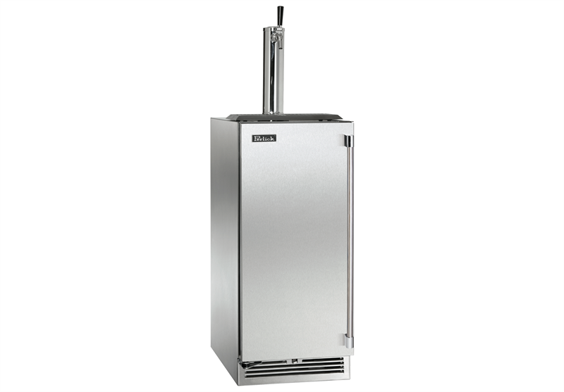 This is not your average kegerator. Perlick's 15" Signature Series Beverage Dispenser boasts craftsmanship and commercial-grade components that you won't find in any other competitor cabinet.