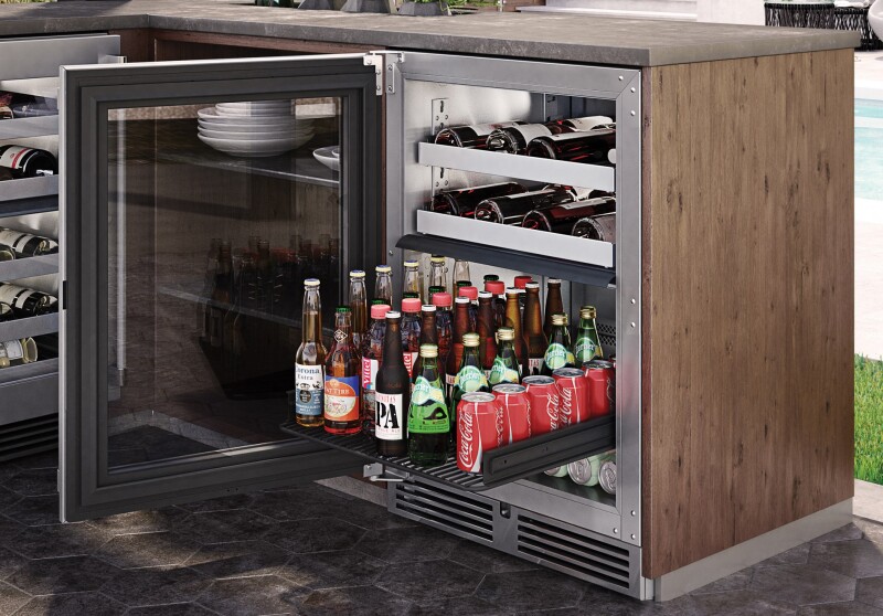 24" Signature Series Dual-Zone Refrigerator/Wine-Outdoor Model HP24CO4