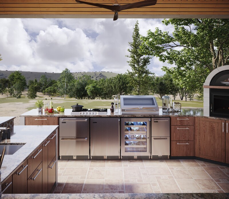 24" Signature Series Refrigerated Drawers - Outdoor Model HP24RO4DRAWERS