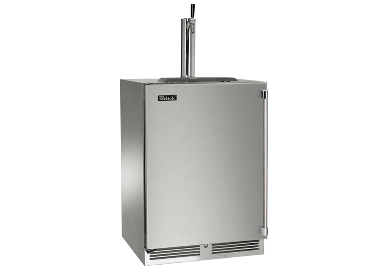 This is not your average kegerator. Perlick's 24" Signature Series Beverage Dispenser boasts craftsmanship and commercial-grade components that you won't find in any other competitor cabinet.