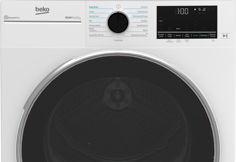 24” Heat Pump Ventless Front Load Dryer HPD24414W2, product image 4 of 6