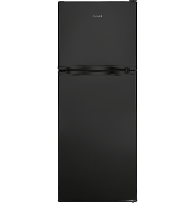 Hotpoint 9.7-cu ft Counter-depth Top-Freezer Refrigerator Black HPS10LGVRBB Picture 1