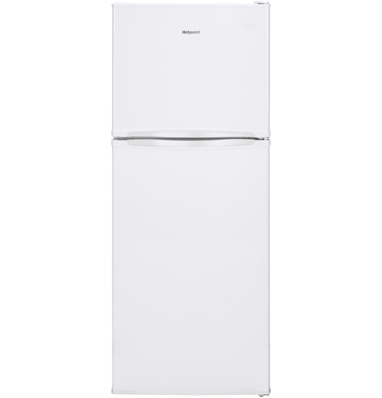 Hotpoint 9.7-cu ft Counter-depth Top-Freezer Refrigerator White HPS10LGVRWW Picture 1
